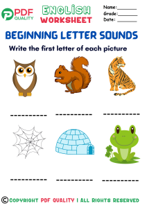 Beginning Letter Sounds (d)